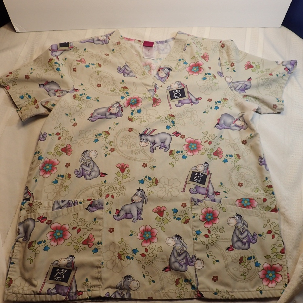Disney’s Eeyore scrub top size medium